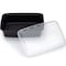 Cubeware Cubeware 38 oz. Rectangular Black & Clear Vented Lid, PK150 CR-937B-VL - alternate 7